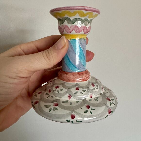 Single MacKenzie-Childs Candlestick Holder - Retired - Picture 6 of 10
